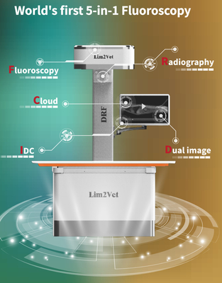 Equipamento médico veterinário de 32 kW Máquina de fluoroscopia em tempo real DR
