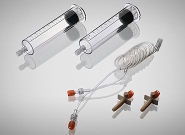 Good price C01-006-10 Double Cylinder 100ml Pressure Injector Syringe on-line